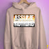 Assume Nothing Bear Pride Flag Hoodie - Light Pink